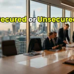 UK corporate finance comparison showing secured versus unsecured business loans for SMEs in London.