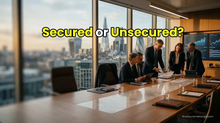 UK corporate finance comparison showing secured versus unsecured business loans for SMEs in London.